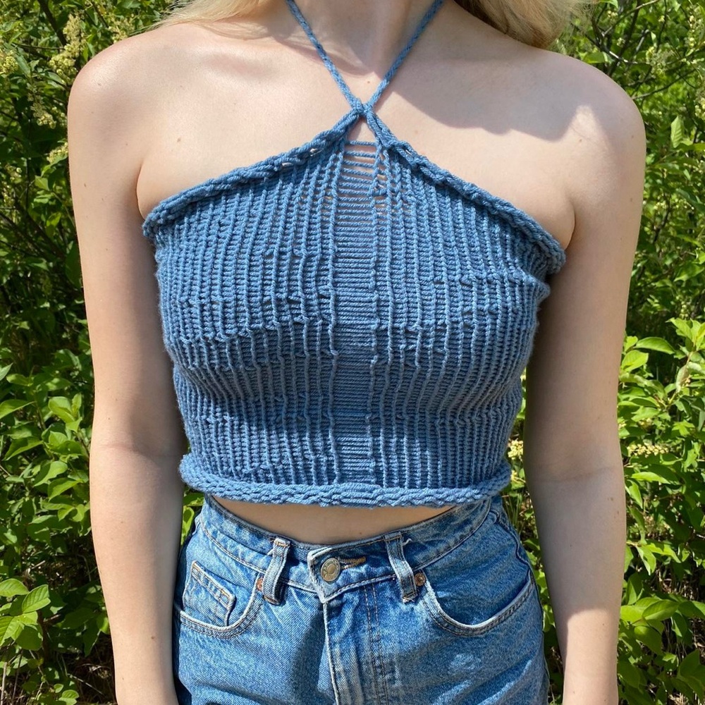 Handmade knit top